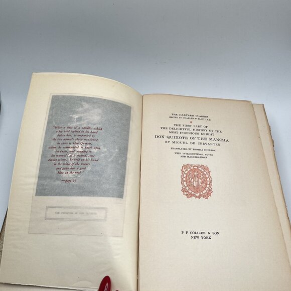 Harvard Classics 1909 Don Quixote Part I Cervantes Alumni De Luxe Limited 1000 - Picture 9 of 11